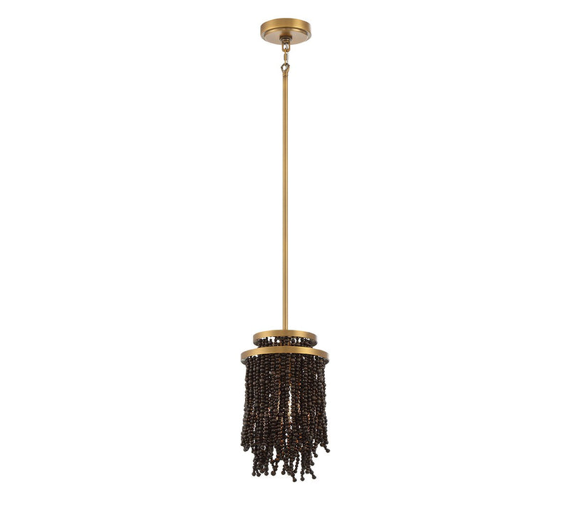 Lib & Co. 10179-026 One Light Pendant, Antique Brass