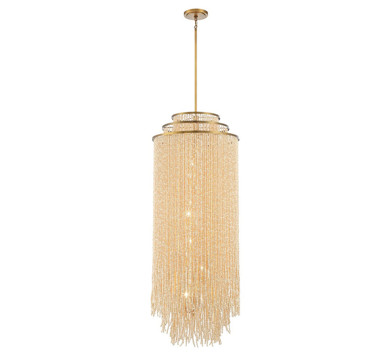 Lib & Co. 10183-025 12 Light Chandelier, Antique Brass