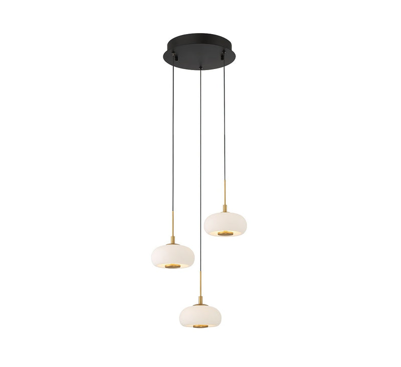 Lib & Co. 10194-02 LED Pendant, Matte Black
