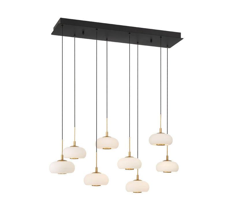 Lib & Co. 10198-02 LED Chandelier, Matte Black