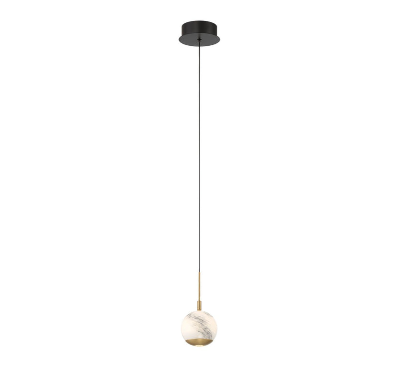 Lib & Co. 10202-02 LED Pendant, Matte Black