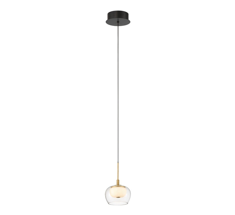 Lib & Co. 10211-02 LED Pendant, Matte Black