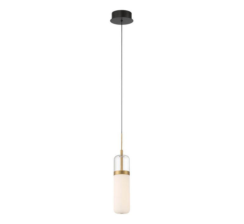 Lib & Co. 10220-02 LED Pendant, Matte Black