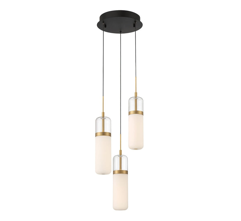 Lib & Co. 10221-02 LED Pendant, Matte Black