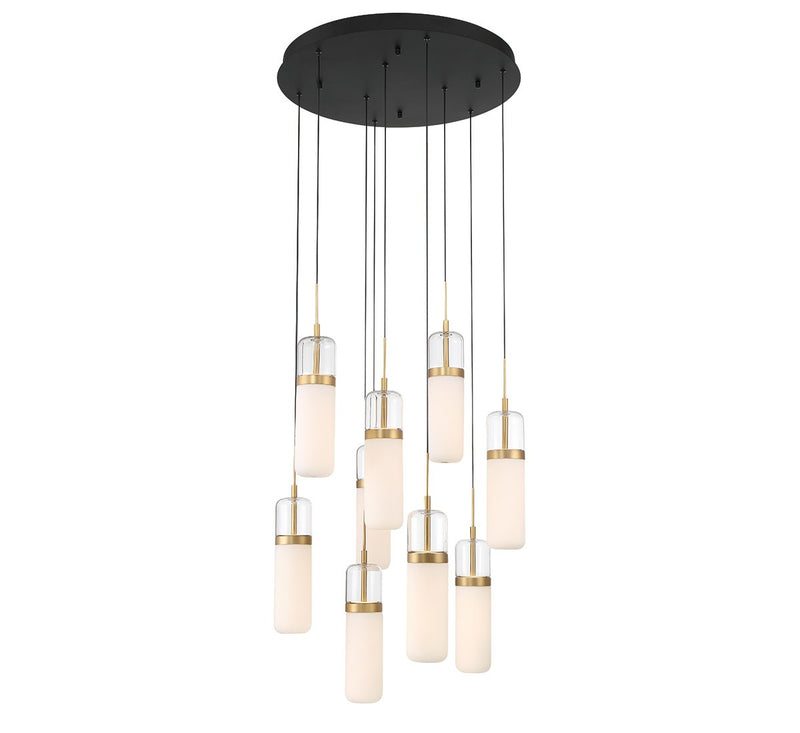 Lib & Co. 10222-02 LED Chandelier, Matte Black