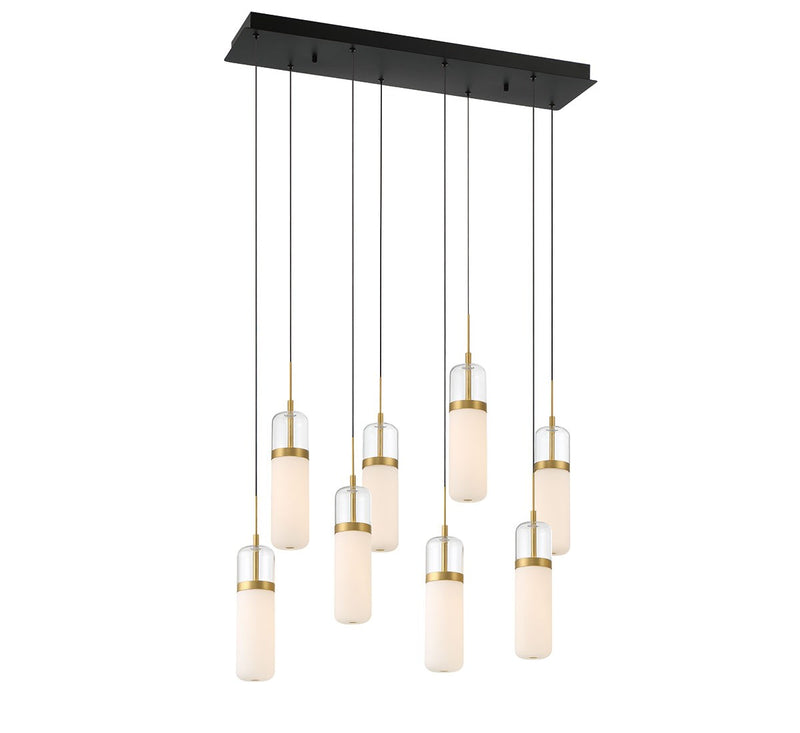Lib & Co. 10225-02 LED Chandelier, Matte Black