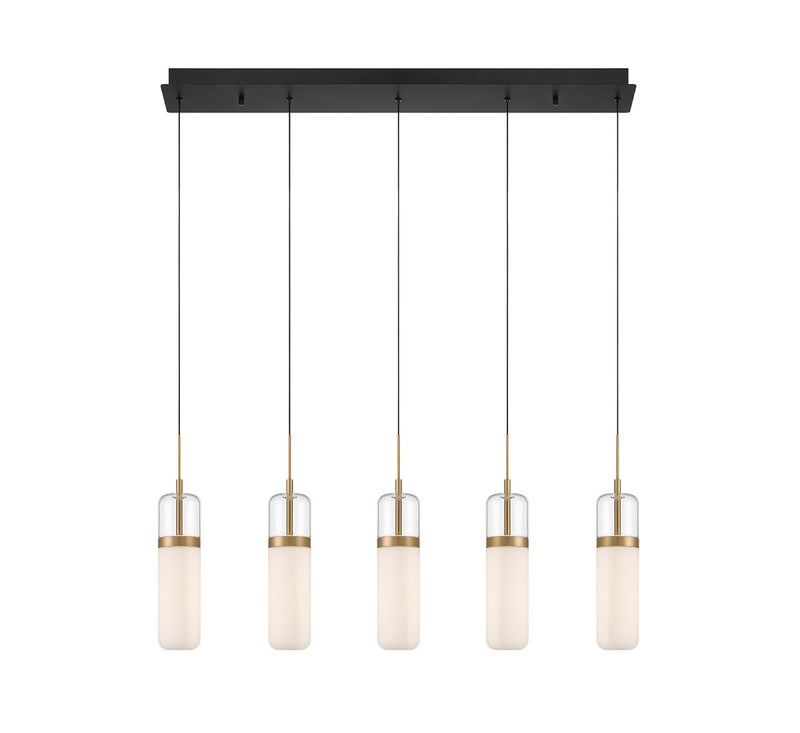 Lib & Co. 10226-02 LED Chandelier, Matte Black