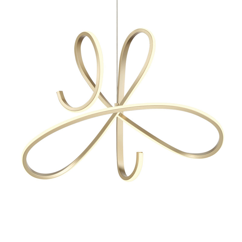 George Kovacs P5438-697-L LED Pendant, Soft Gold