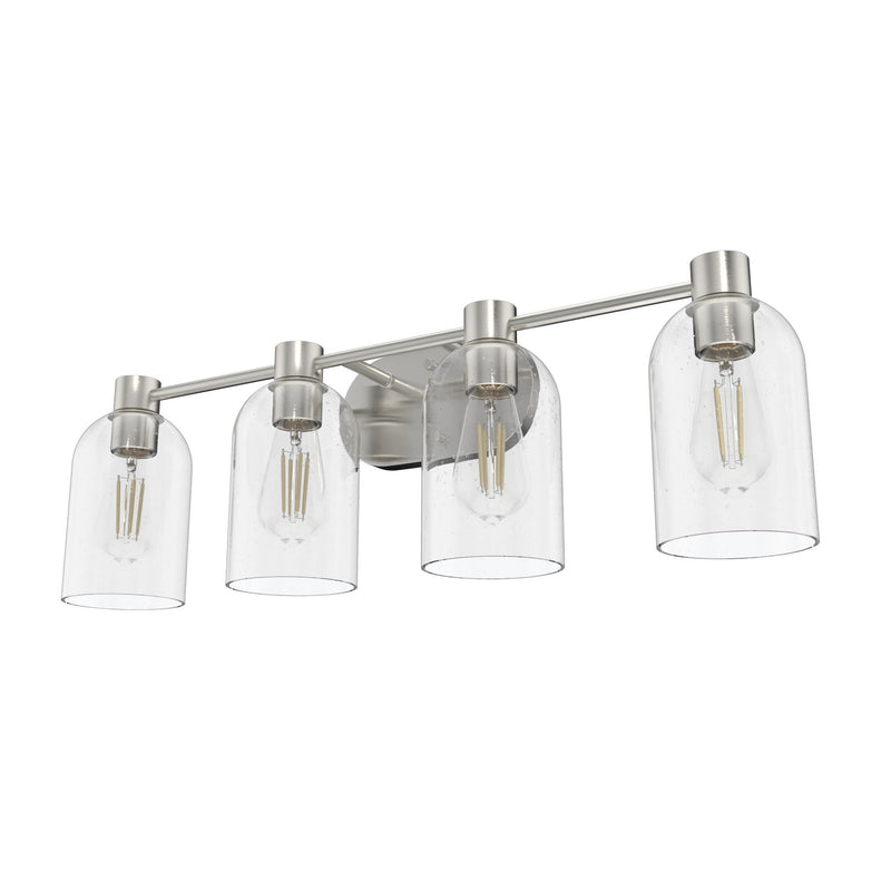 Hunter 19710 Four Light Bathroom Vanity, Brushed Nickel