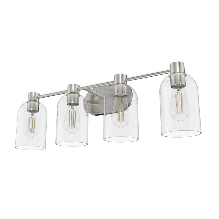 Hunter 19710 Four Light Bathroom Vanity, Brushed Nickel