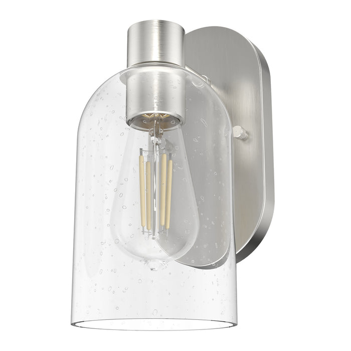Hunter 19775 One Light Wall Sconce, Brushed Nickel