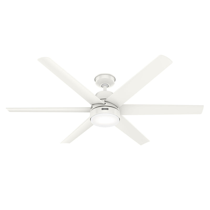 Hunter 52370 60" Ceiling Fan, Fresh White