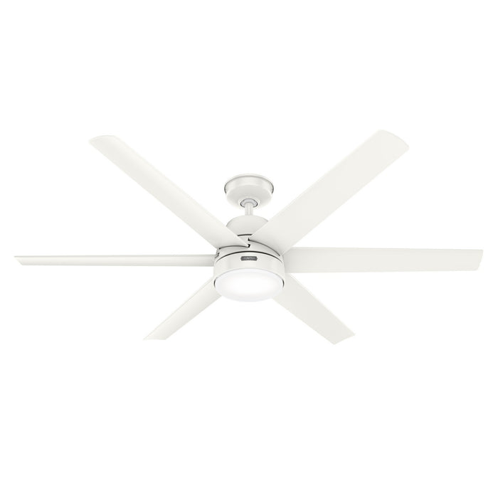 Hunter 52370 60" Ceiling Fan, Fresh White