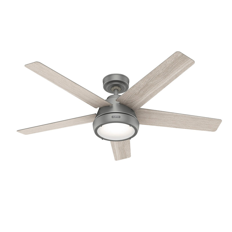 Hunter 52423 52" Ceiling Fan, Matte Silver