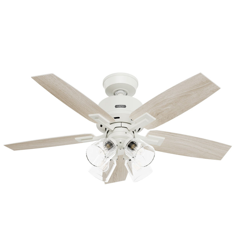 Hunter 52426 44" Ceiling Fan, Matte White