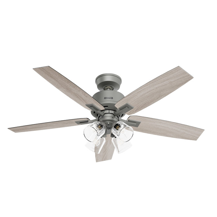 Hunter 52431 52" Ceiling Fan, Matte Silver