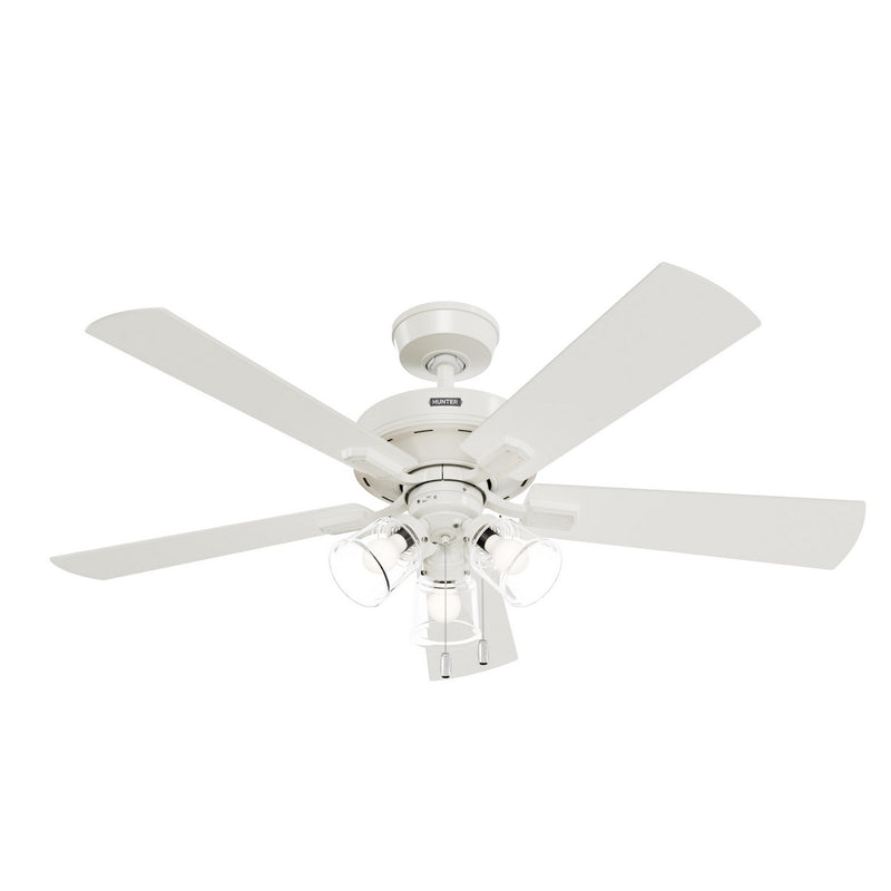 Hunter 52535 52" Ceiling Fan, Fresh White