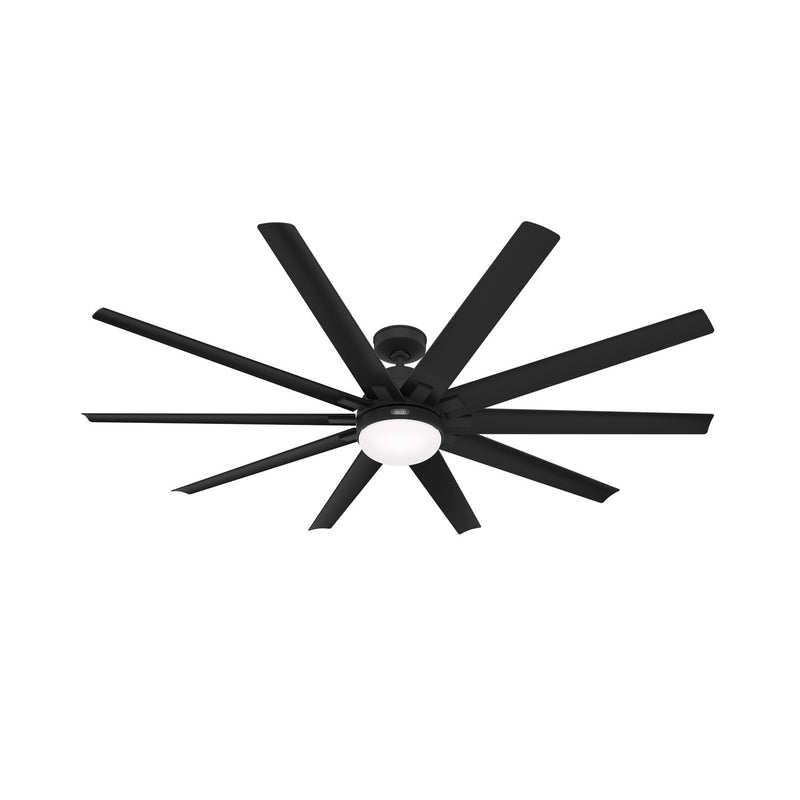 Hunter 52618 72" Ceiling Fan, Matte Black