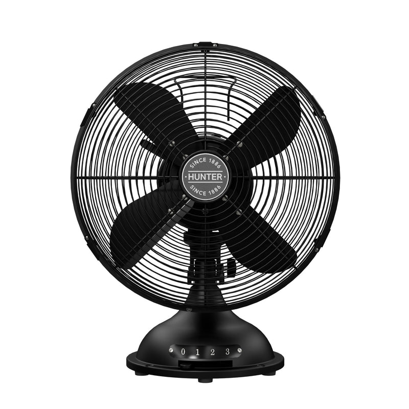 Hunter 97314 Desk Fan, Matte Black
