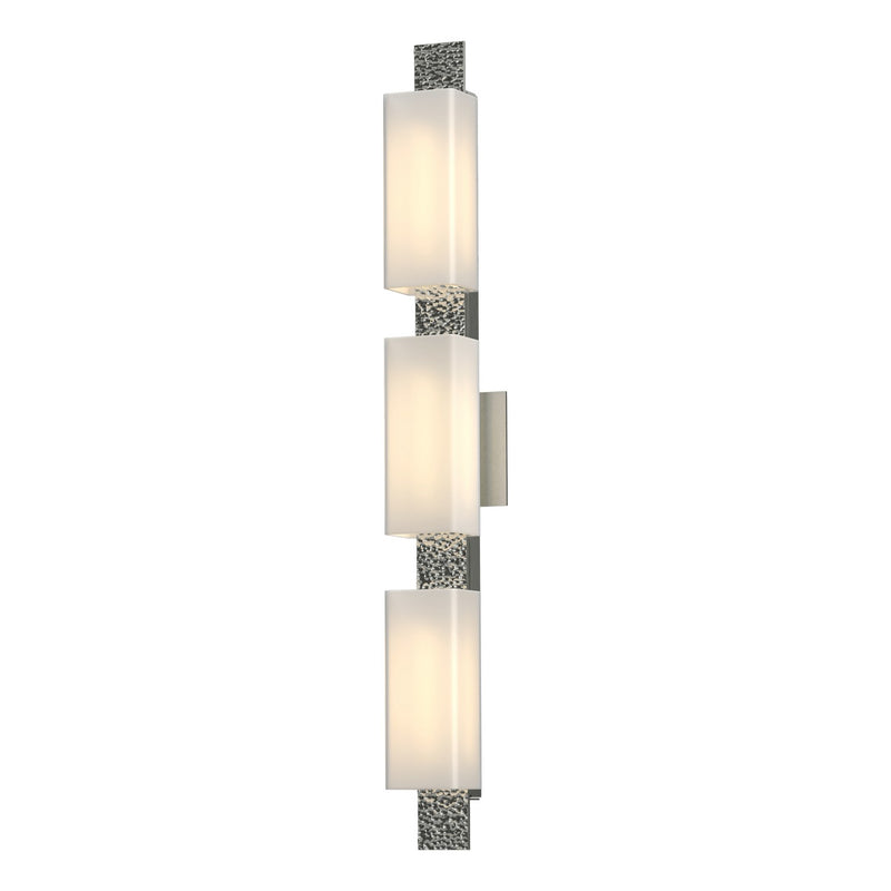 Hubbardton Forge 207697-SKT-85-GG0441 Three Light Wall Sconce, Sterling