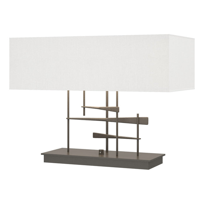 Hubbardton Forge 277670-SKT-07-SF2010 Two Light Table Lamp, Dark Smoke