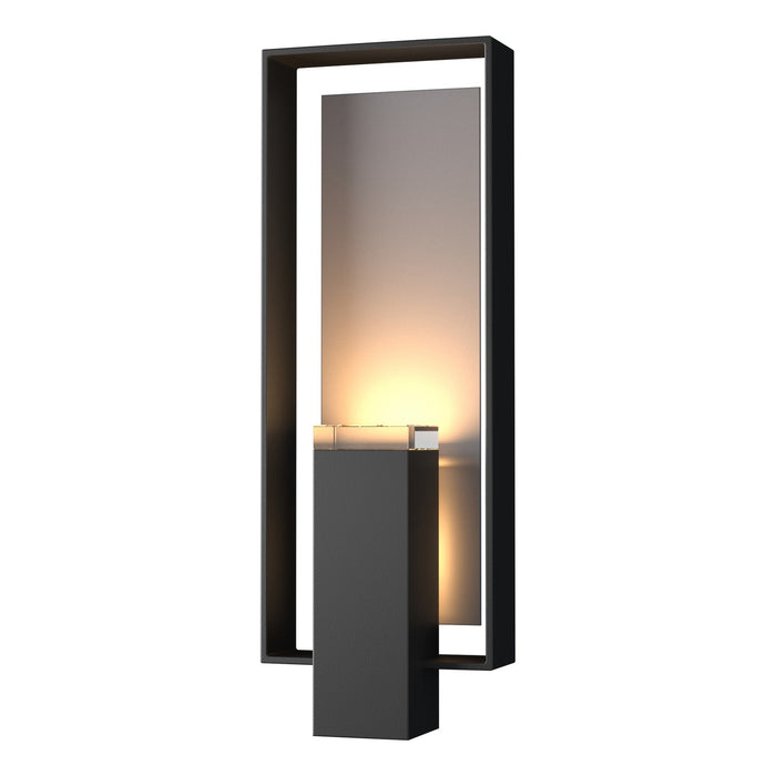 Hubbardton Forge 302605-SKT-80-78-ZM0546 Two Light Outdoor Wall Sconce, Coastal Black