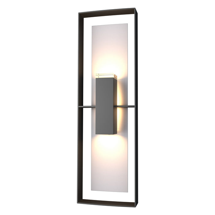 Hubbardton Forge 302607-SKT-80-78-ZM0546 Two Light Outdoor Wall Sconce, Coastal Black