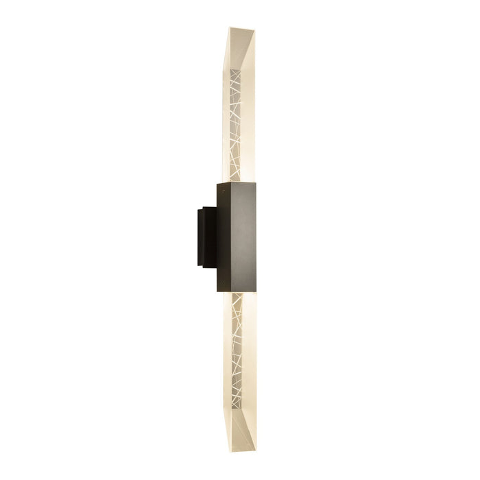 Hubbardton Forge 302623-SKT-77-ZM0618 Two Light Outdoor Wall Sconce, Coastal Dark Smoke