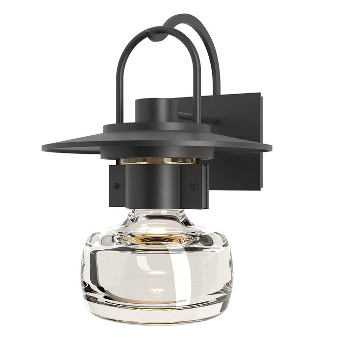 Hubbardton Forge 303005-SKT-80-ZM0447 One Light Outdoor Wall Sconce, Coastal Black