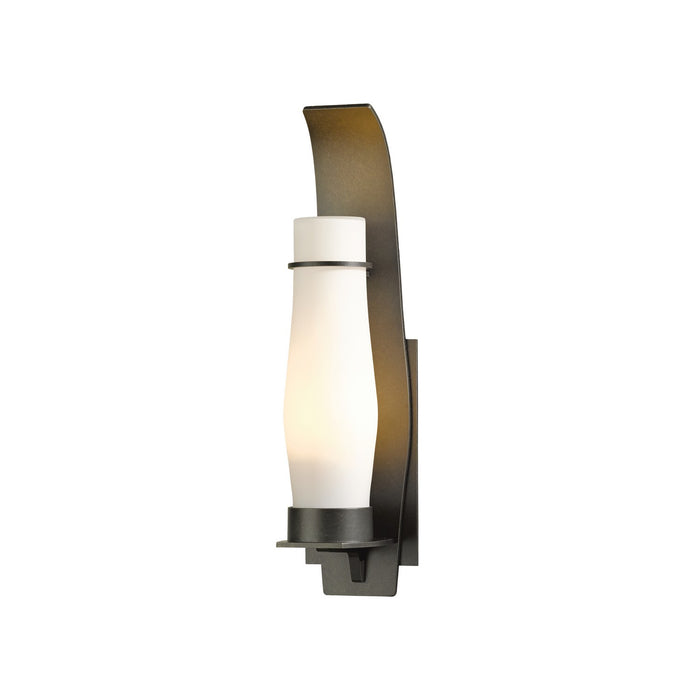 Hubbardton Forge 304215-SKT-77-GG0157 One Light Outdoor Wall Sconce, Coastal Dark Smoke
