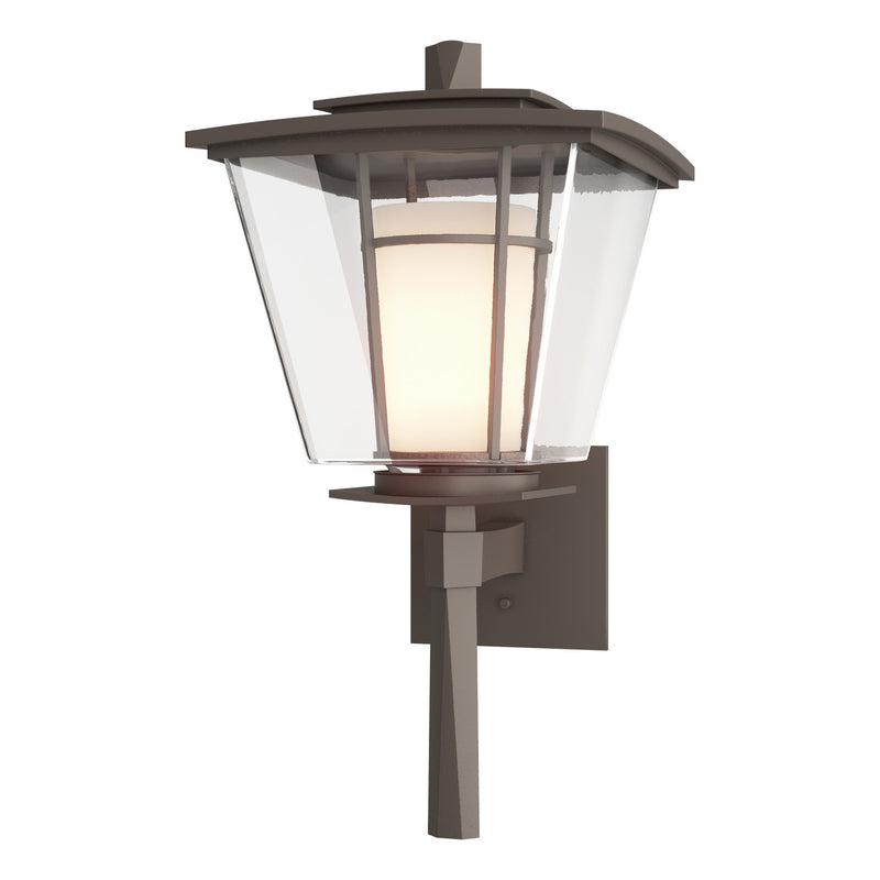 Hubbardton Forge 304815-SKT-77-ZU0295 One Light Outdoor Wall Sconce, Coastal Dark Smoke