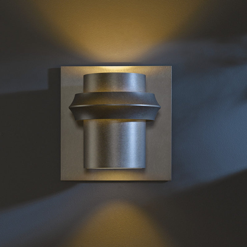 Hubbardton Forge 304905-SKT-77 One Light Outdoor Wall Sconce, Coastal Dark Smoke