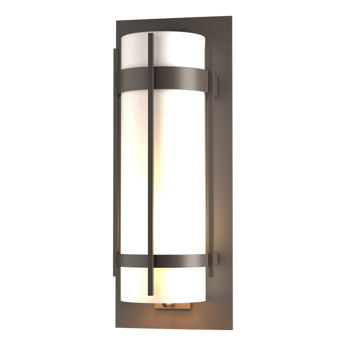 Hubbardton Forge 305895-SKT-77-GG0240 One Light Outdoor Wall Sconce, Coastal Dark Smoke
