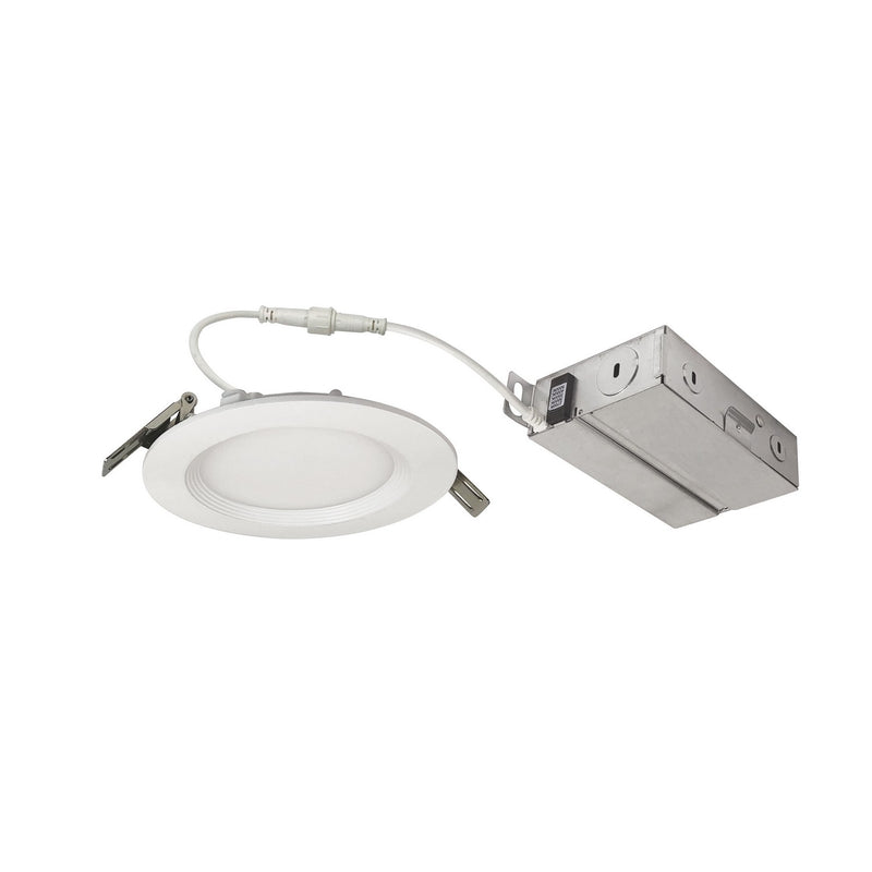 Nora Lighting NEFLINTW-R4MPW LED Downlight, Matte Powder White