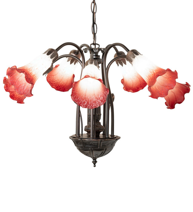 Meyda Tiffany 12243 Seven Light Chandelier, Mahogany Bronze