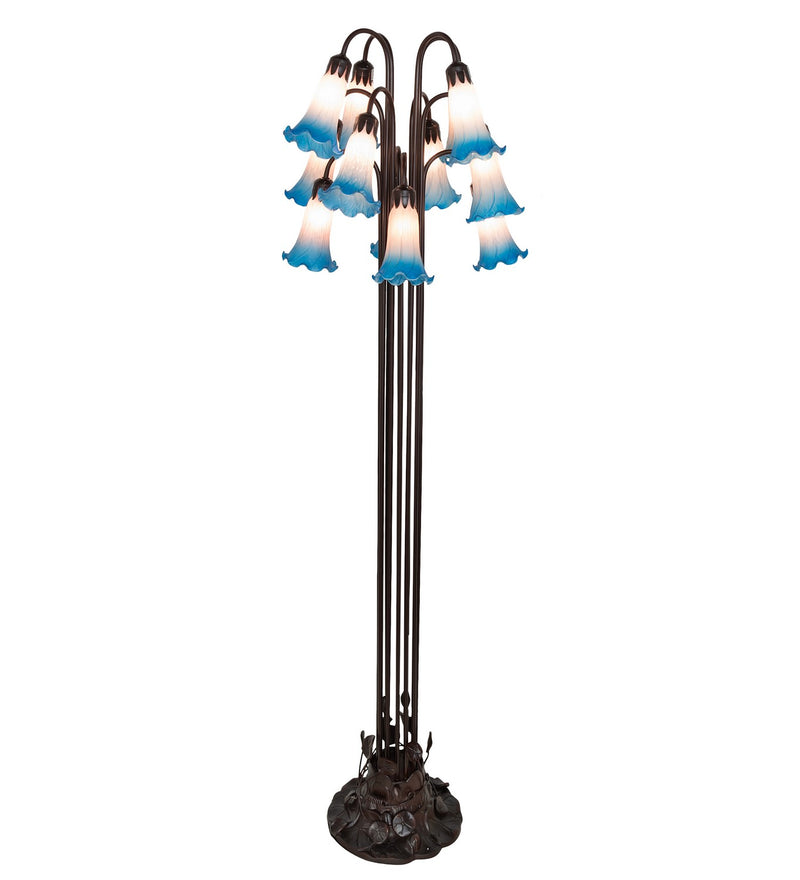 Meyda Tiffany 15954 12 Light Floor Lamp, Mahogany Bronze