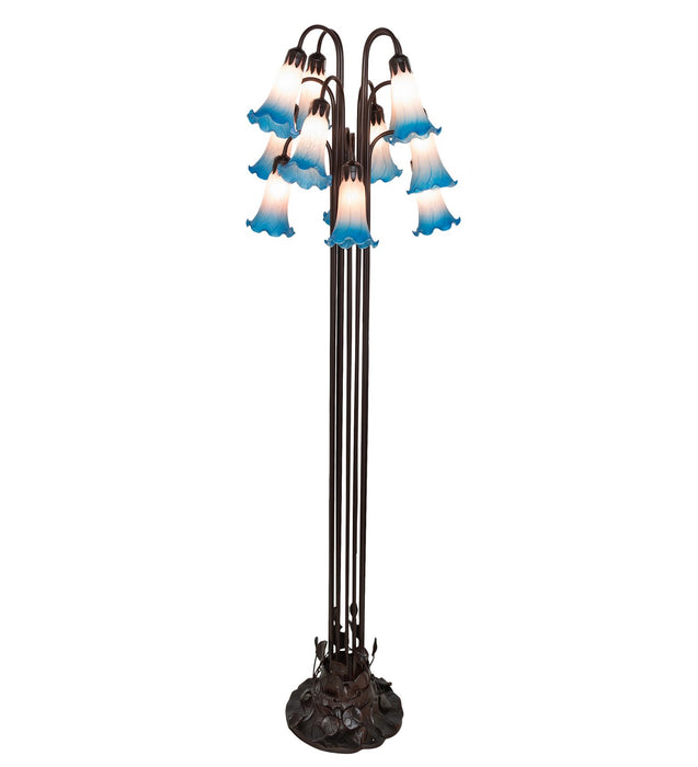 Meyda Tiffany 15954 12 Light Floor Lamp, Mahogany Bronze