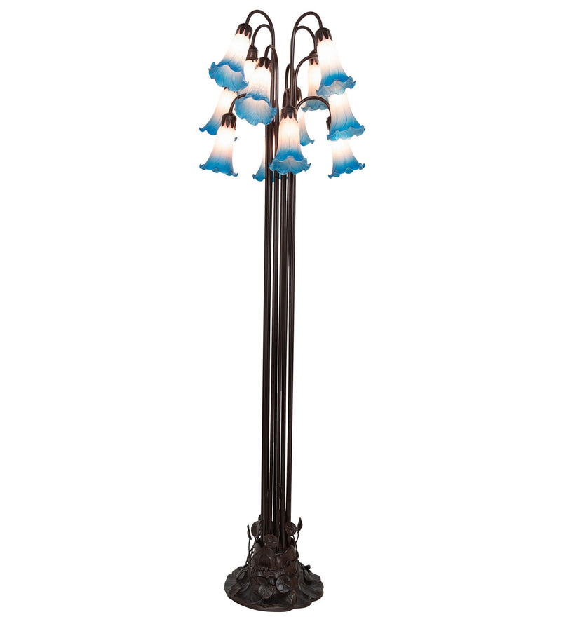 Meyda Tiffany 15954 12 Light Floor Lamp, Mahogany Bronze