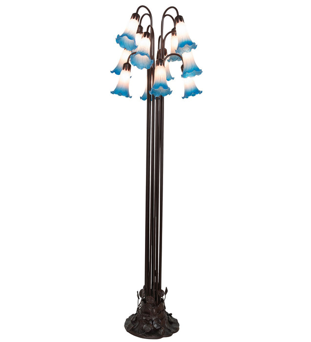 Meyda Tiffany 15954 12 Light Floor Lamp, Mahogany Bronze