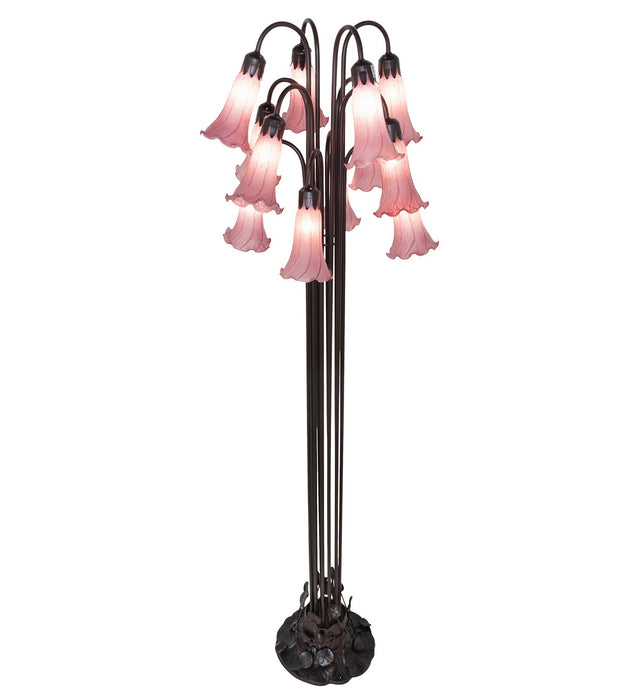 Meyda Tiffany 15975 12 Light Floor Lamp, Mahogany Bronze