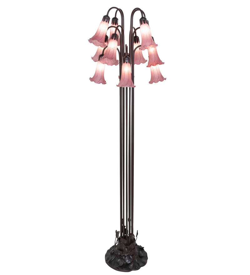 Meyda Tiffany 15975 12 Light Floor Lamp, Mahogany Bronze