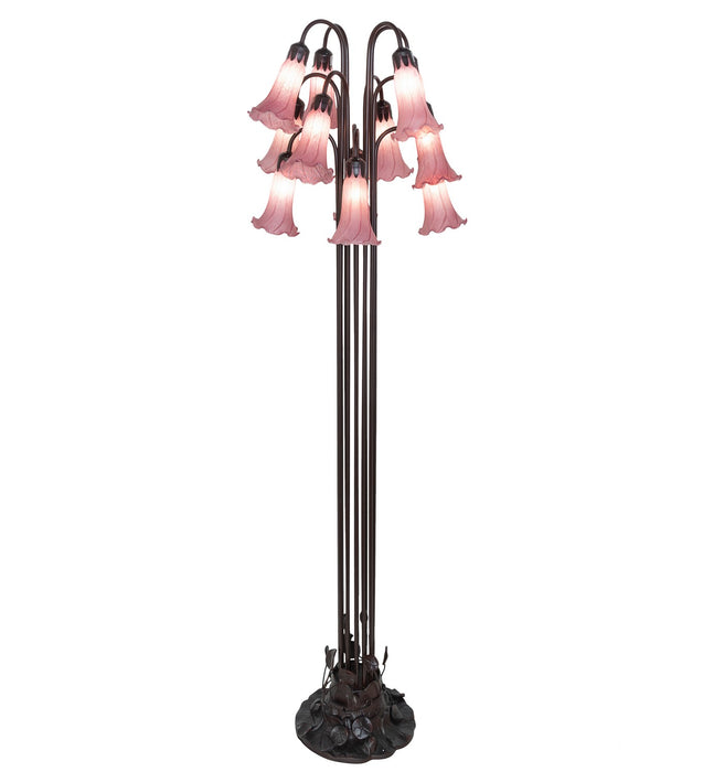 Meyda Tiffany 15975 12 Light Floor Lamp, Mahogany Bronze