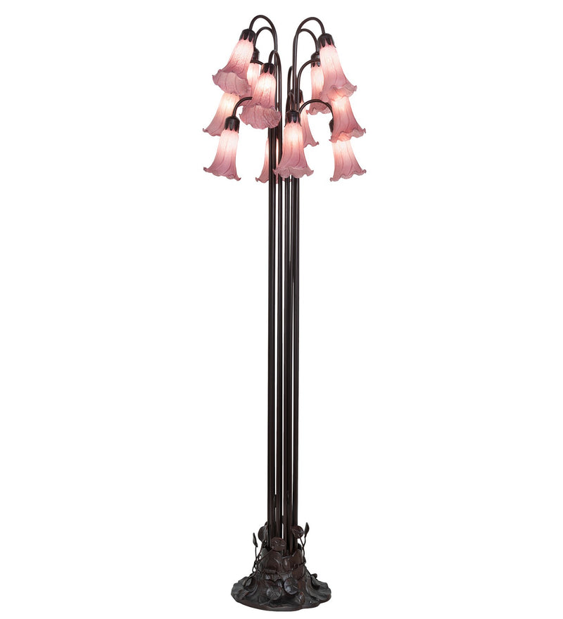 Meyda Tiffany 15975 12 Light Floor Lamp, Mahogany Bronze