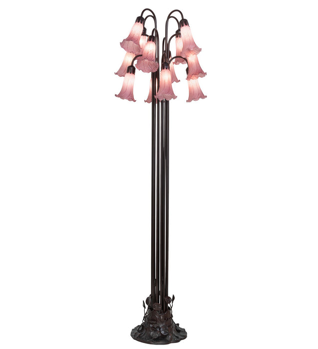 Meyda Tiffany 15975 12 Light Floor Lamp, Mahogany Bronze