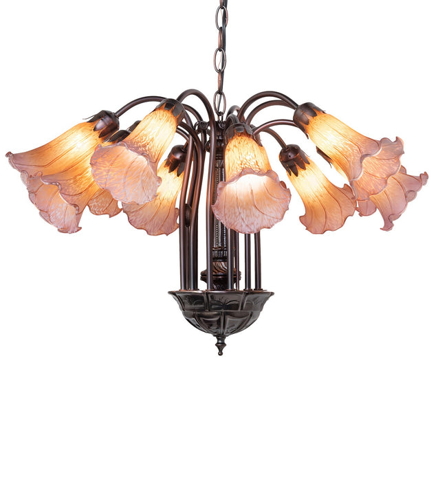 Meyda Tiffany 17959 12 Light Chandelier, Mahogany Bronze