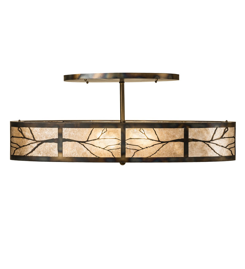 Meyda Tiffany 239033 Six Light Pendant, Dark Burnished Antique Copper