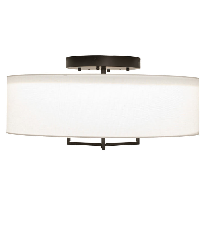 Meyda Tiffany 250105 LED Flushmount, Black & White