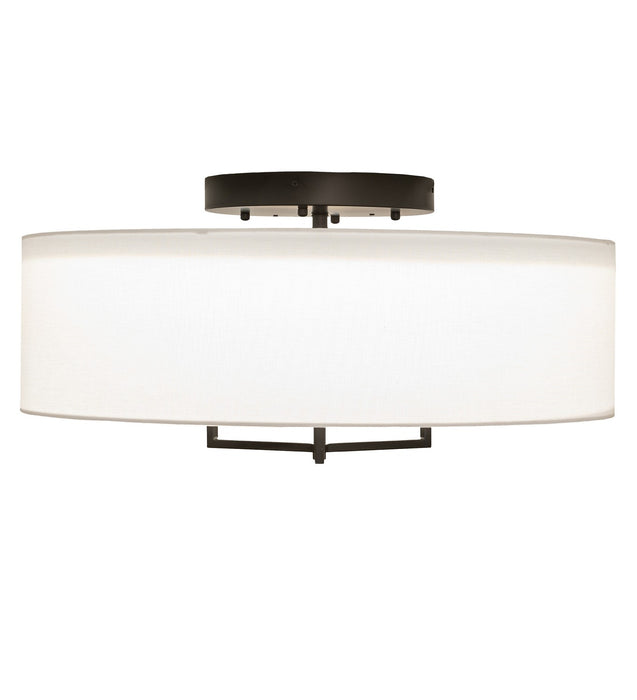 Meyda Tiffany 250105 LED Flushmount, Black & White