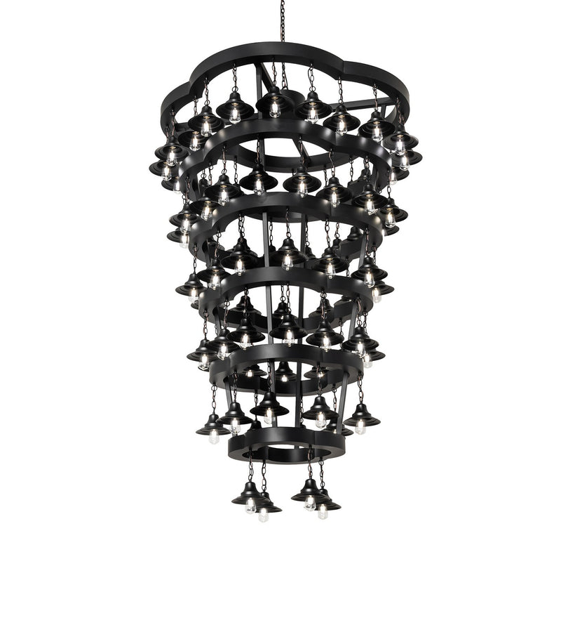 Meyda Tiffany 257009 LED Chandelier, Solar Black