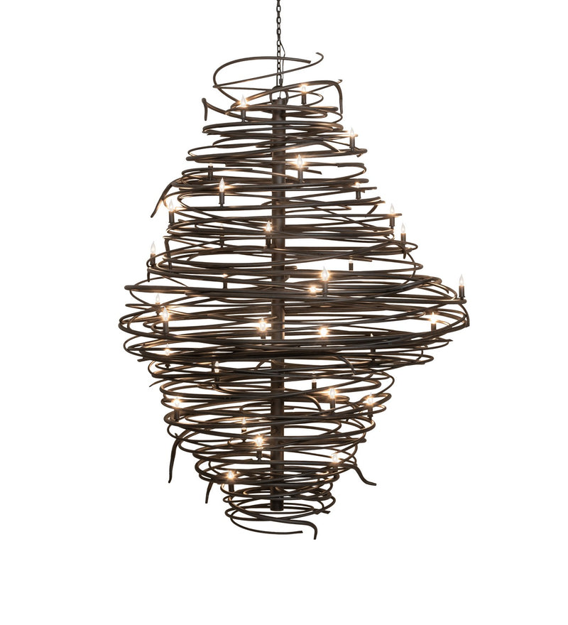 Meyda Tiffany 260184 LED Chandelier, Old Wrought Iron